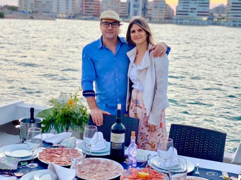 sunset-on-a-boat-with-cava-included