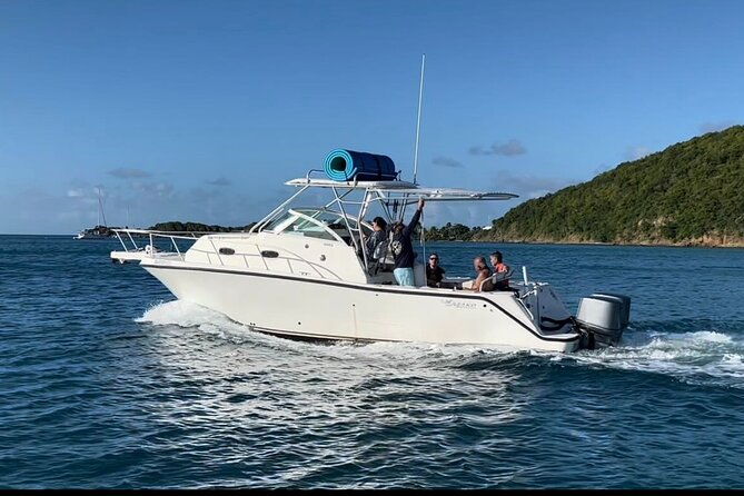 sunset-on-an-island-in-a-private-boat