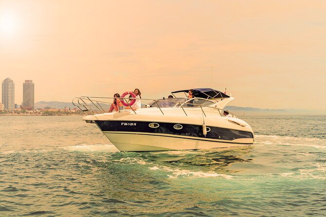 sunset-yacht-ride-in-barcelona-snacks-and-drinks