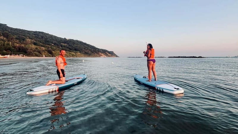 SUP tour on the slopes of the Monte San Bartolo Natural Park in Pesaro - Key Points