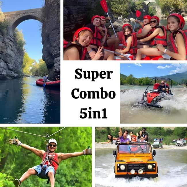 Super Combo 5in1 Jeep, Rafting, Buggy, Zipline and Canyon - Detailed Review of the Activities 