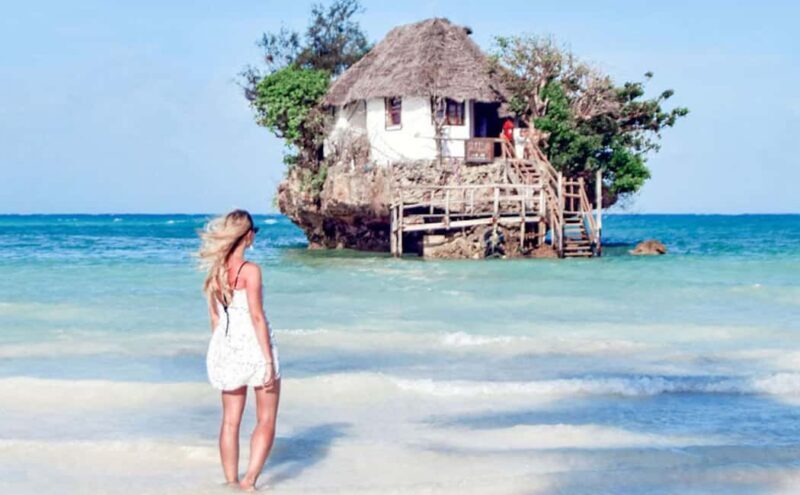 Swim with turtles at Salaam cave & The rock restaurant visit - Dining at the Rock Restaurant: A Photogenic Feast
