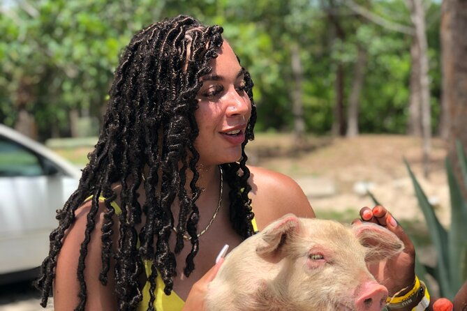swimming-pigs-half-day-charter-on-cruisin-tiki-bar-boat-8-persons