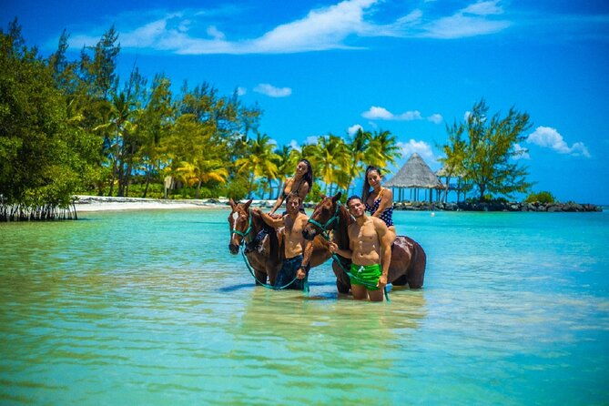 swimming-with-horses-at-the-beach-from-punta-cana-free-transportation