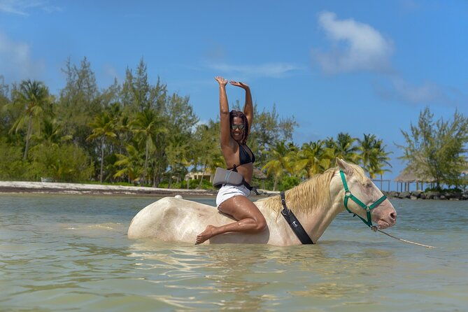 swimming-with-horses-at-the-beach-from-punta-cana-free-transportation
