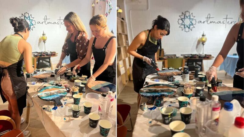 Sydney: Resin Art Classes - Cheeseboards & Coasters - Key Points  