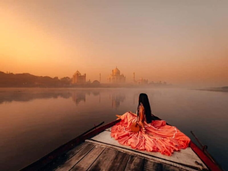 Taj Mahal Back View Yamuna Boat Ride Tour - Key Points