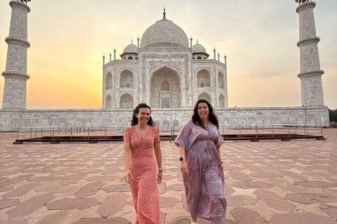 Taj Mahal Sunrise and Sunset Private Tour All Inclusive - Key Points