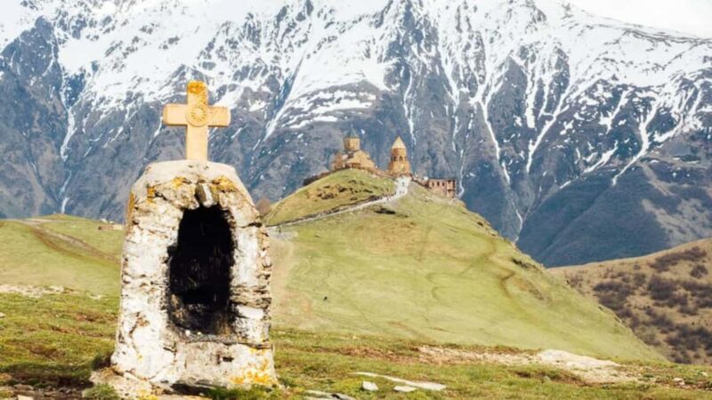 Tbilisi to Kazbegi Gudauri Ananuri Zhinvali Group GuidedTour - Key Points