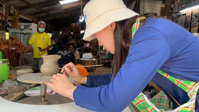 The Story of Handicrafts Full Day Experience from Bangkok - Hands-On Clay Workshop with Local Artisans