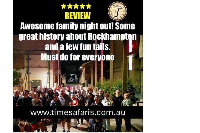 Time Safaris Ghost, Murder and Jack the Ripper Walk Rockhampton - FAQ