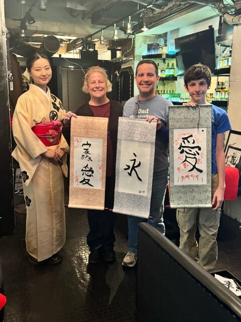 Tokyo: Calligraphy on Kanji Fan & Scroll with Drink - Tokyo: Calligraphy on Kanji Fan & Scroll with Drink — An Authentic Cultural Experience