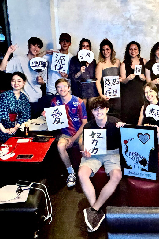 Tokyo: Calligraphy on Kanji Fan & Scroll with Drink - Frequently Asked Questions