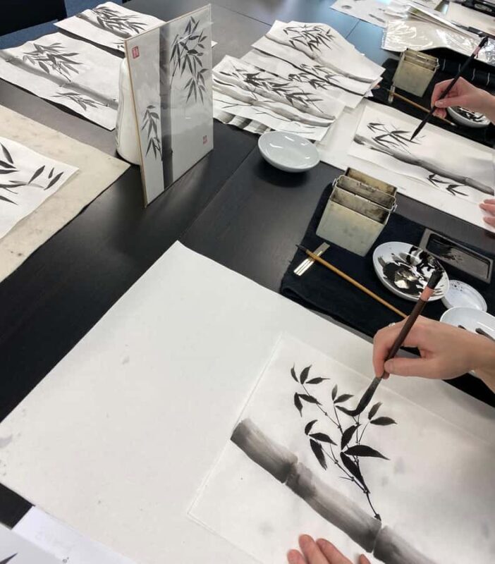 Tokyo: Japanese Ink Painting Workshop in Shibuya - Key Points