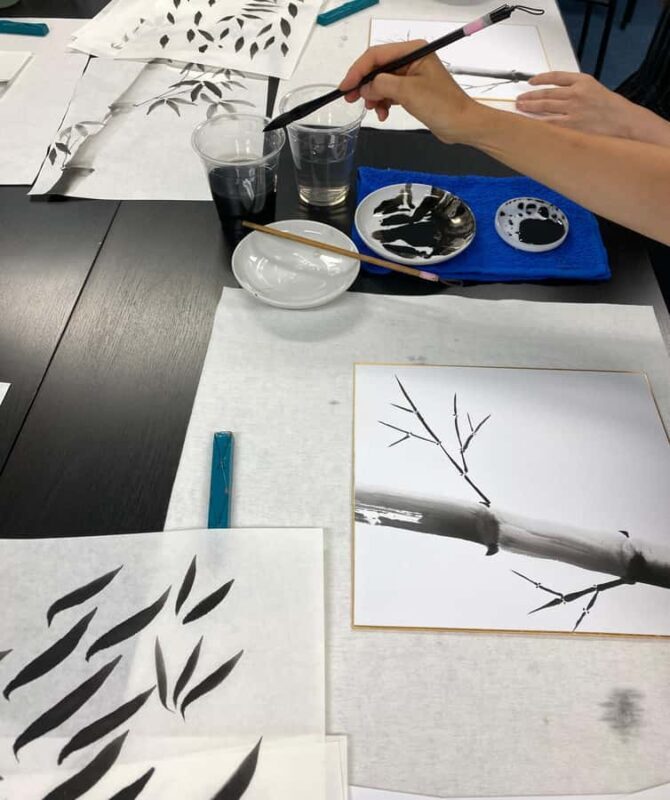 Tokyo: Japanese Ink Painting Workshop in Shibuya - What to Expect from the Workshop