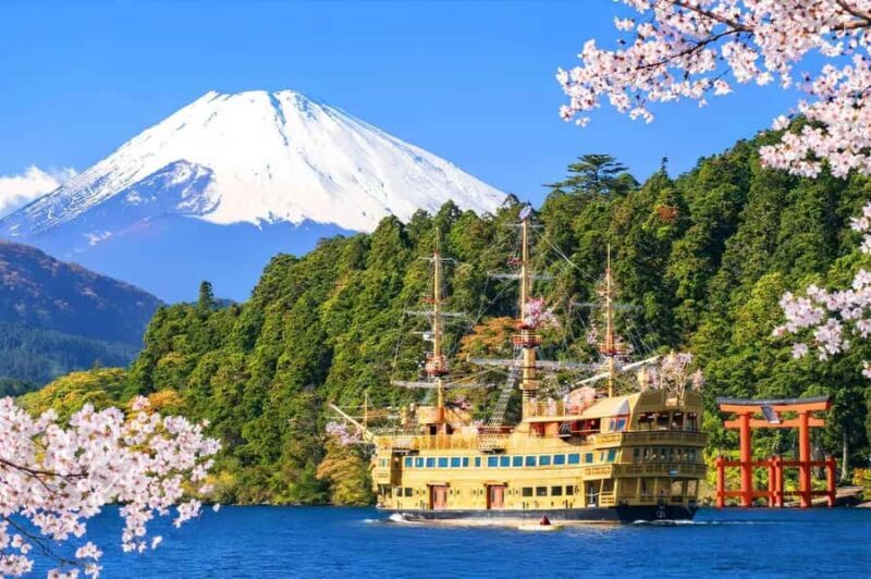 Tokyo Mt. Fuji & Hakone,Lake Ashi FREE Pirate Ship+Cable Car - The Pirate Ship Experience and Scenic Lake Ashi