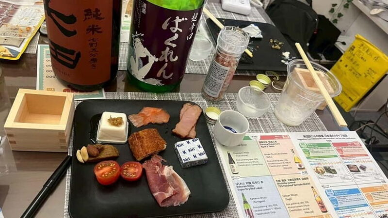 Tokyo Sake Tasting with a Pro: Find Your Perfect Sake - Pairing Snacks and Atmosphere