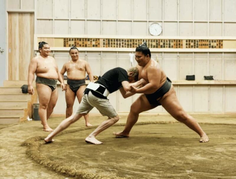 Tokyo Sumo Morning Training/ Sumo Practice with Wrestlers - Key Points