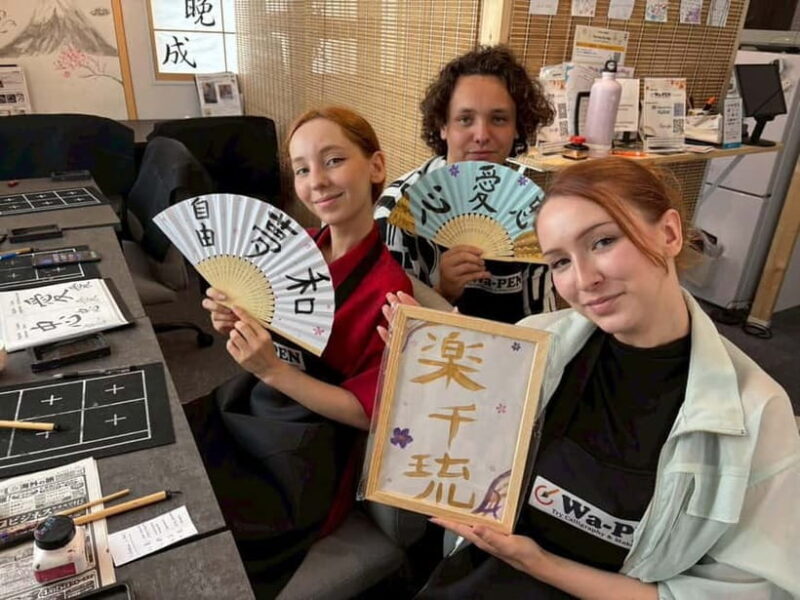 Tokyo:Calligraphy &Make your original folding fan in Asakusa - The Itinerary: What You Can Expect During the Session