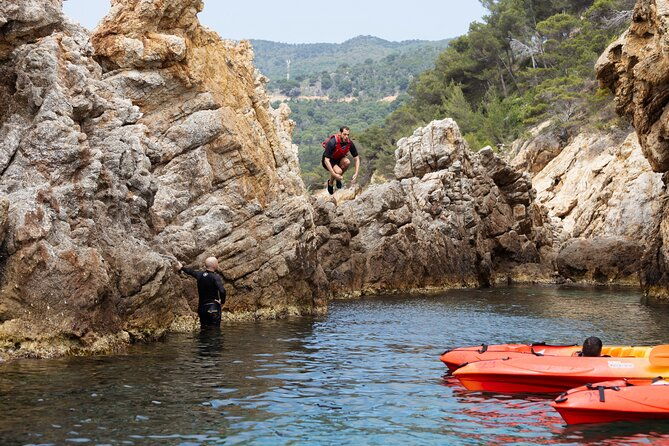 tossa-de-mar-kayak-snorkel-tour-with-paella-from-barcelona