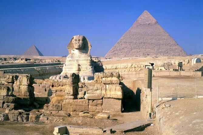 Tour to Giza pyramids & Egyptian museum from Alexandria by car - The Great Sphinx: Guardian of the Necropolis