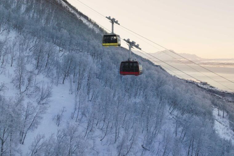 tromso-daytime-fjellheisen-snowshoe-hike-and-cable-car-ride