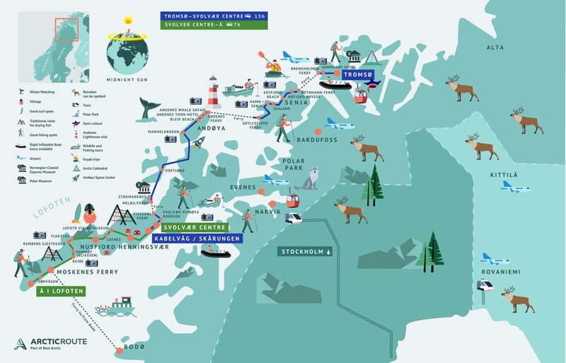 Tromsø: Senja Island Hiking Day Trip with Bus and Ferry - An Overview of the Itinerary