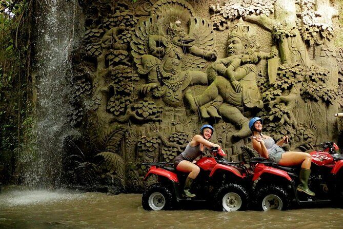 Ubud Bali ATV Quad Bike Legong Temple cave with Lunch and Pool - Key Points