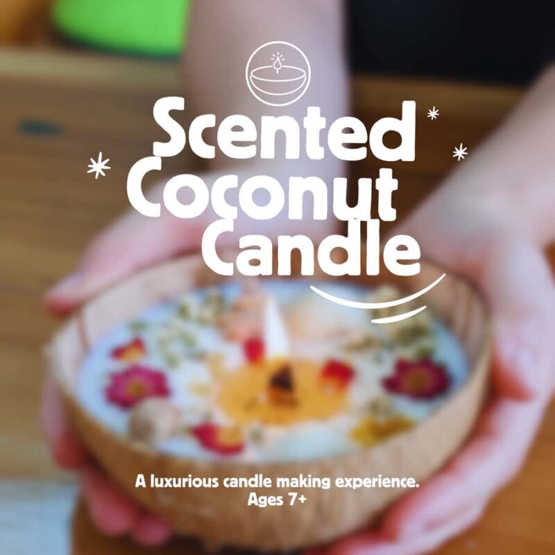 Ubud: Scented Coconut Candle: Sacred Coconut Shell - Ubud: Scented Coconut Candle — Sacred Coconut Shell
