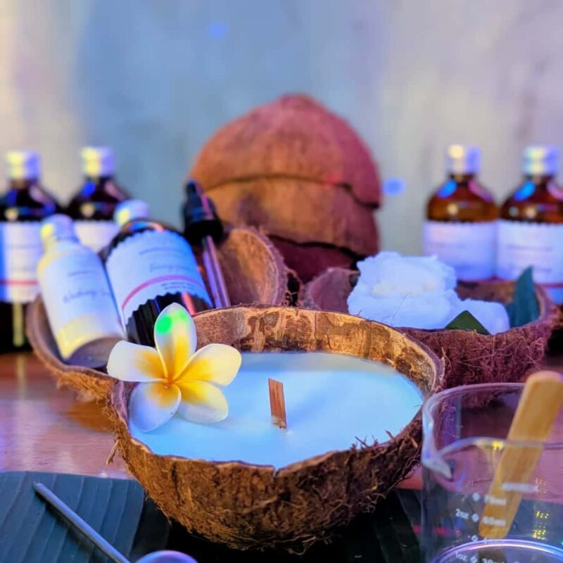 Ubud: Scented Coconut Candle: Sacred Coconut Shell - The Sum Up