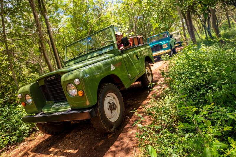 Uxmal: Vintage Land Rover Expedition to Uxmal Cenotes - An Adventurous Journey into the Yucatán Jungle