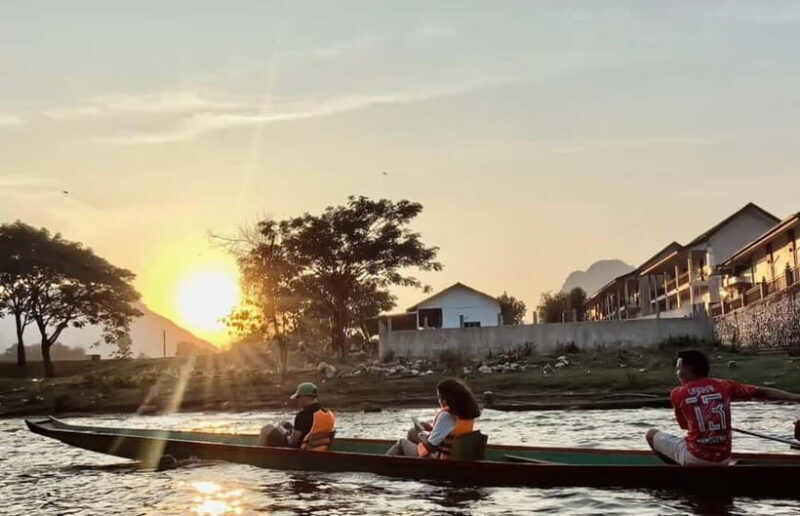 Vang Vieng Day Tour - Longtail boat, Paragliding - Key Points