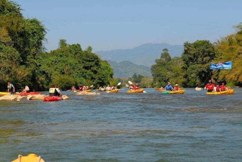 Vang vieng: Kayaking and Paragliding Tour with Hotel Pickup - Key Points