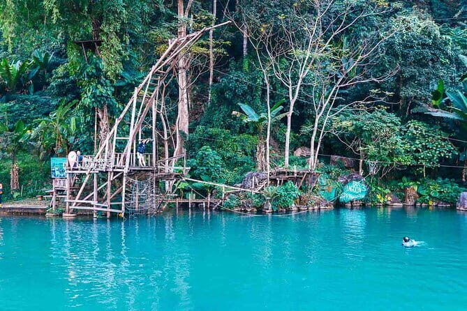 Vang Vieng Tour A Blue lagoon 3 with Caves and Zipline - Key Points