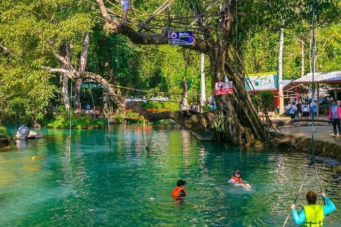 Vang Vieng: Zipline&Cave Tubing&Trekking&Blue Lagoon - Key Points