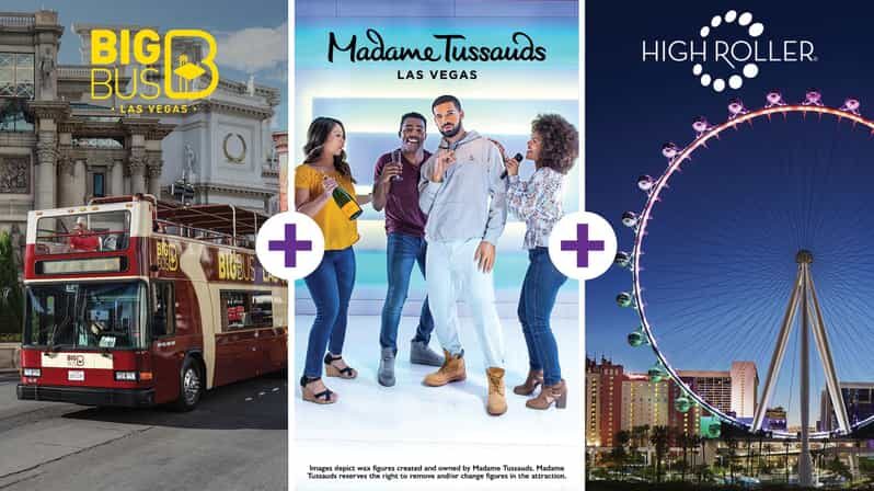 Vegas: Madame Tussauds, High Roller, & Hop-on Hop-off Tour - A Closer Look at the Tour Components