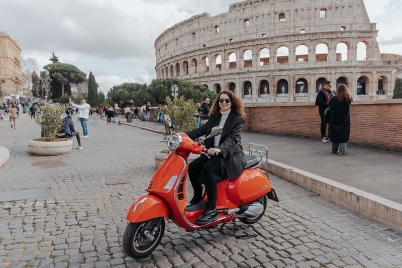 Vespa Tour in Rome Streets with Professional Photography - Key Points