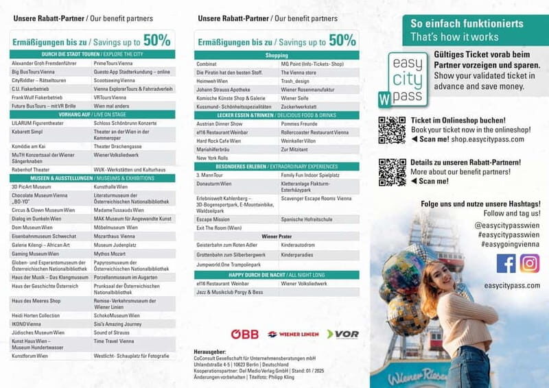 Vienna: EasyCityPass with Public Transportation & Discounts - FAQs