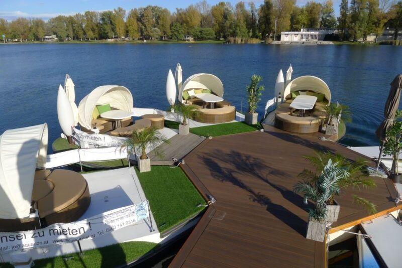 vienna-private-floating-island-e-boat-rental-on-danube