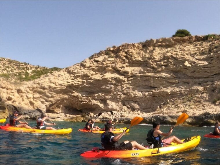 villajoyosa-guided-kayak-tour-with-snorkeling