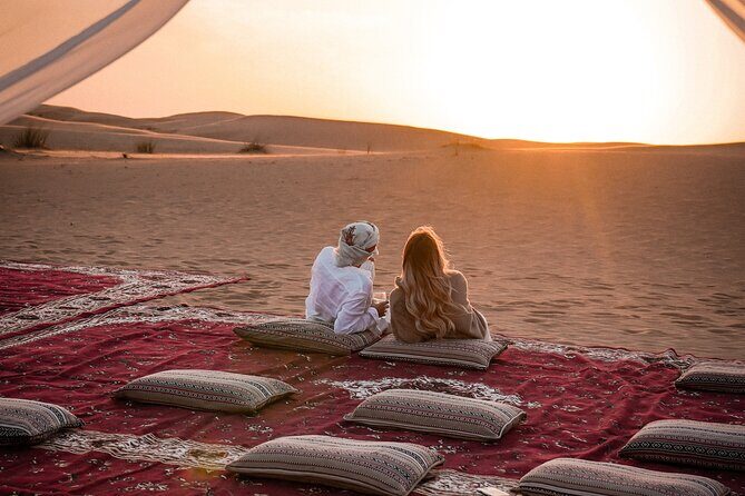 VIP Dubai Sunset Desert Safari: Camel Ride, BBQ, Unlimited Spirit - Stargazing and Evening Entertainment