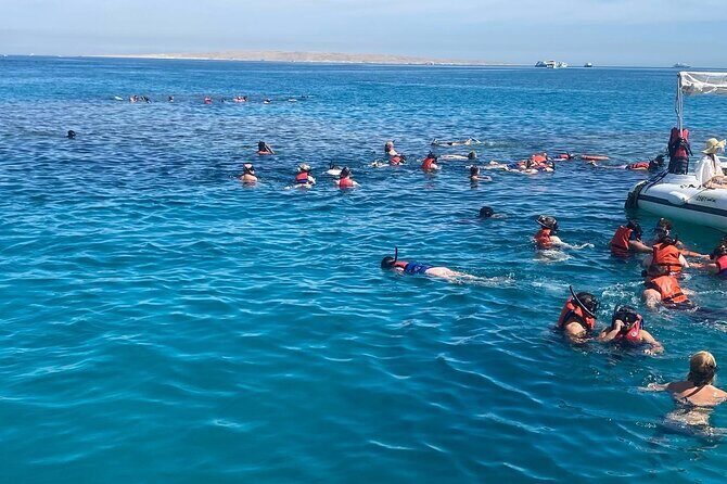 VIP Luxury yacht Snorkeling &Discover Orange Bay island _hurghada - The Snorkeling Stops: Underwater Beauty with Safety in Mind