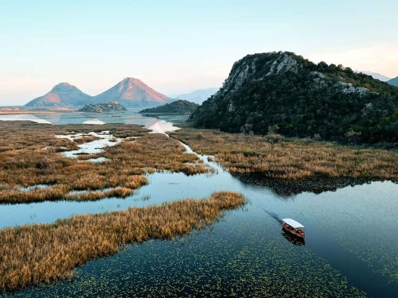 Virpazar: Lake Skadar Sunset Boat Cruise with Wine Tasting - Refreshing Swim and Relaxation