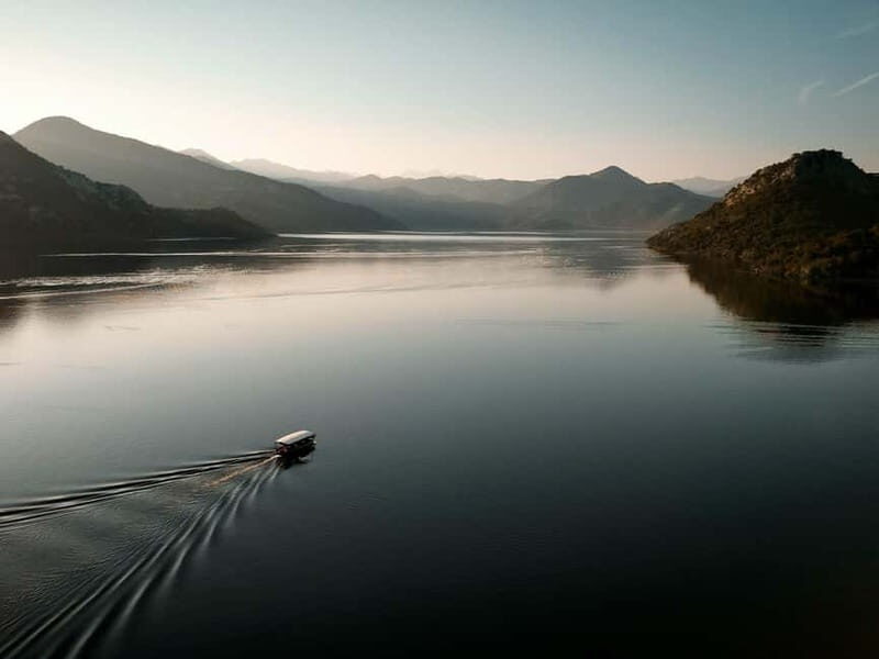 Virpazar: Lake Skadar Sunset Boat Cruise with Wine Tasting - End of the Tour and Return