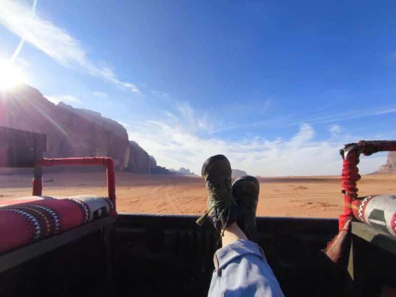 WADI RUM: HALF DAY JEEP TOUR in the morning or sunset - Key Points