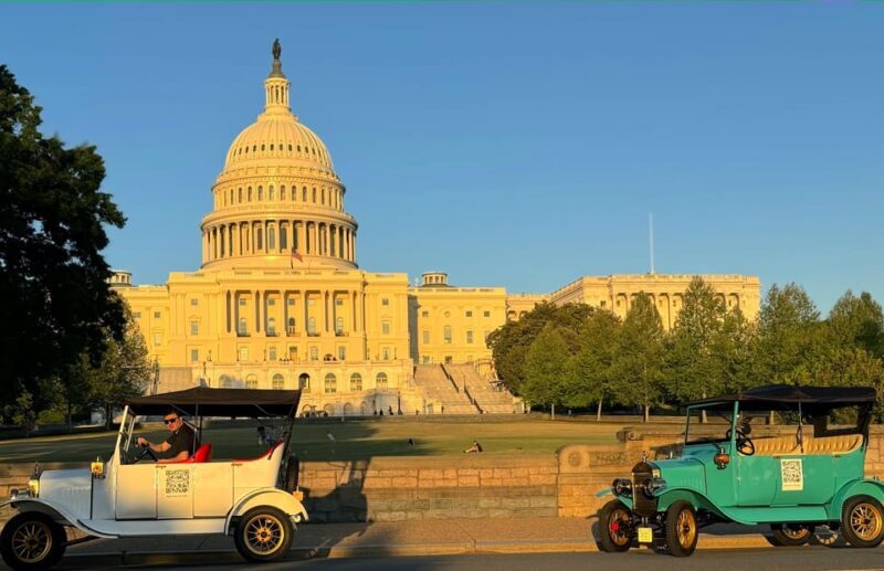Washington, DC: Day & Night Electric Cart & Vintage Car Tour - Frequently Asked Questions
