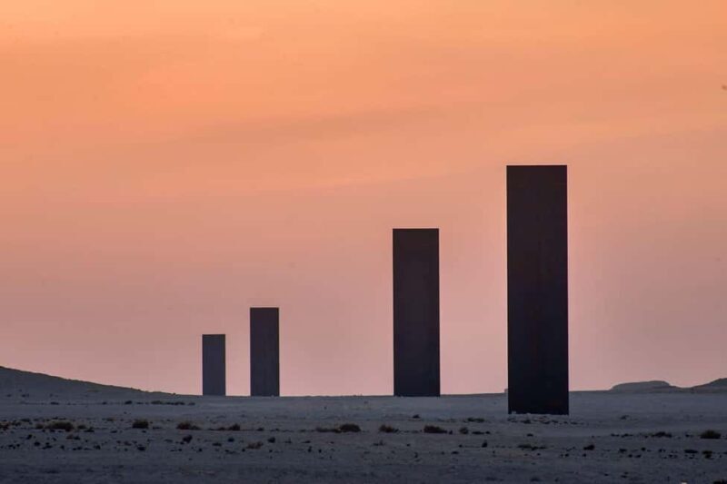 West of Qatar Richard Serra, Mushroom Hills, CamelRace track - What to Expect from the Tour