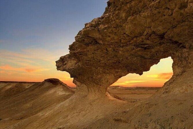 West Of Qatar Richard Serra sculpture, Mushroom Hills,Camel track - Key Points