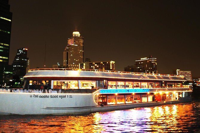 White Orchid Dinner River Cruise at Bangkok Admission Ticket - White Orchid Dinner River Cruise at Bangkok Admission Ticket: A Relaxing Evening with Stunning Views