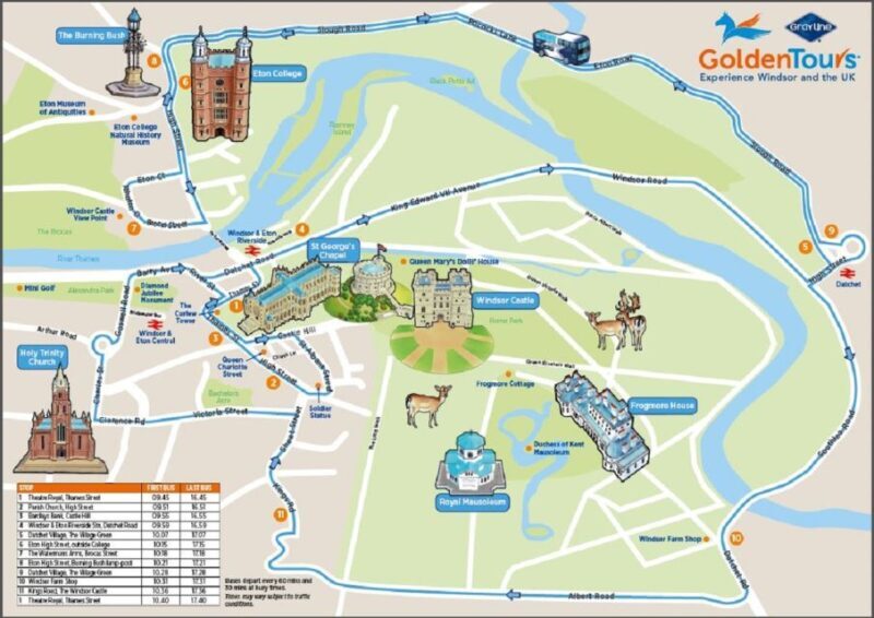 Windsor: Golden Tours Open Top Hop-on Hop-off Bus Tour - Practical Details and Tips for Your Tour
